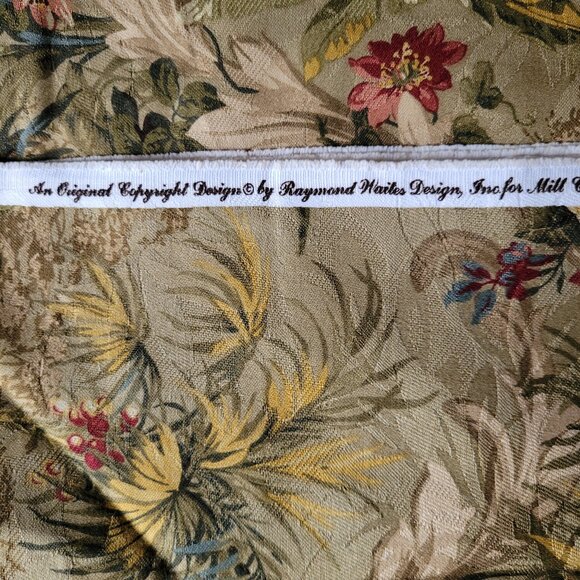 "Vintage Jungle" Leopards & Floral Design Upholstery Fabric 7 Yards - Picture 4 of 6